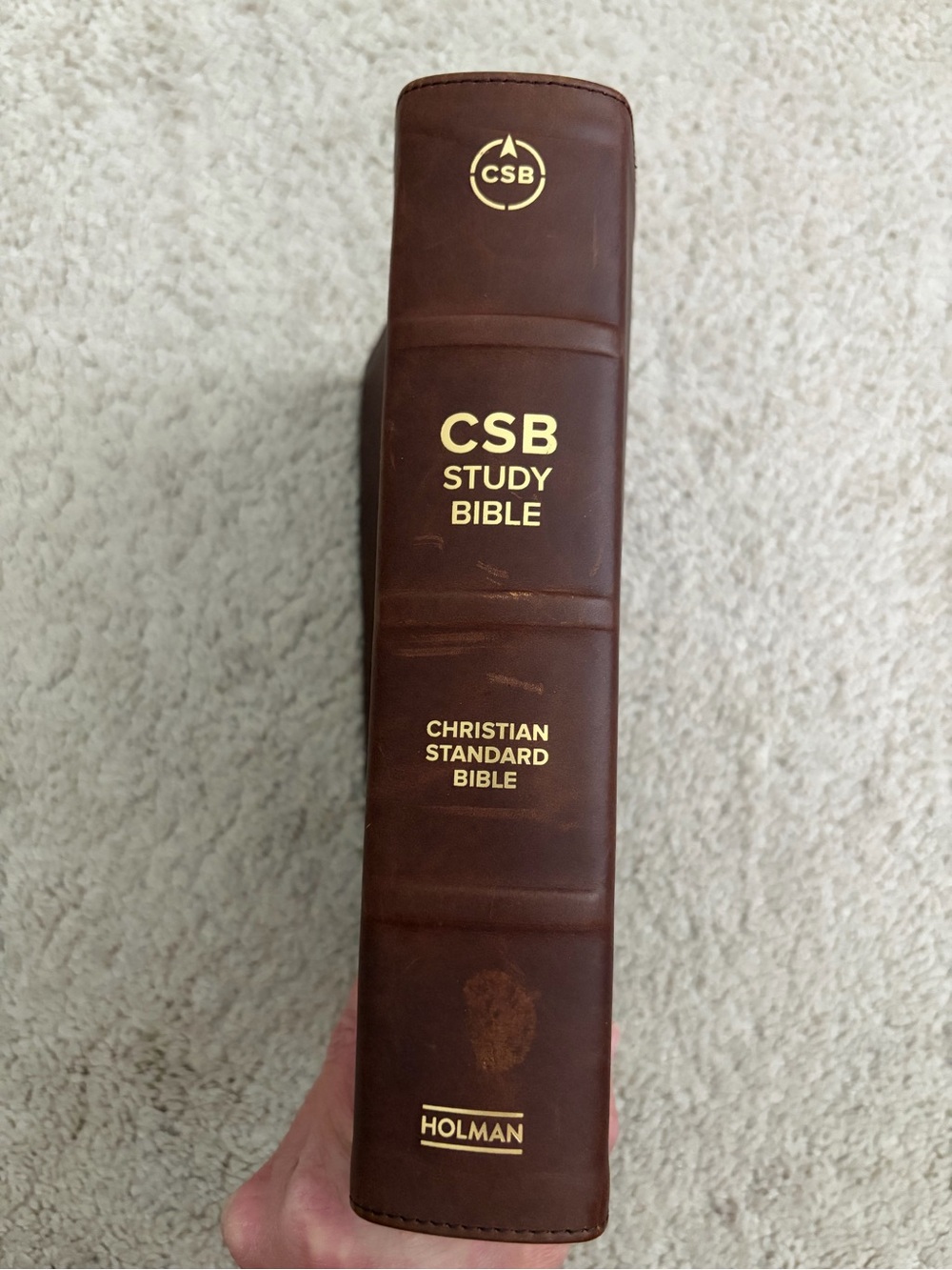 Holman Christian Standard Bible Brown Leather Bound Illustrated